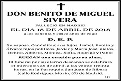 Benito de Miguel Sivera